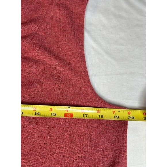 Liz Claiborne Top Chatleston Pink Criss Cross Wrap V neck Business Size Medium - Picture 11 of 11